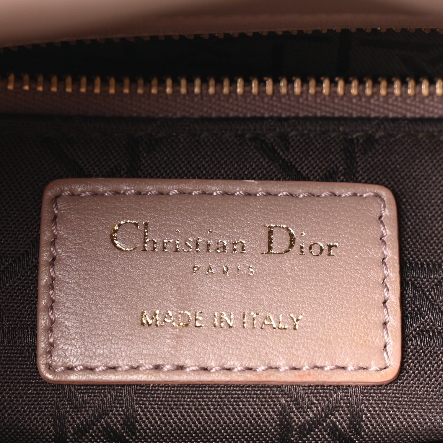 Lambskin Cannage Small Lucky Badges My Lady Dior Fard