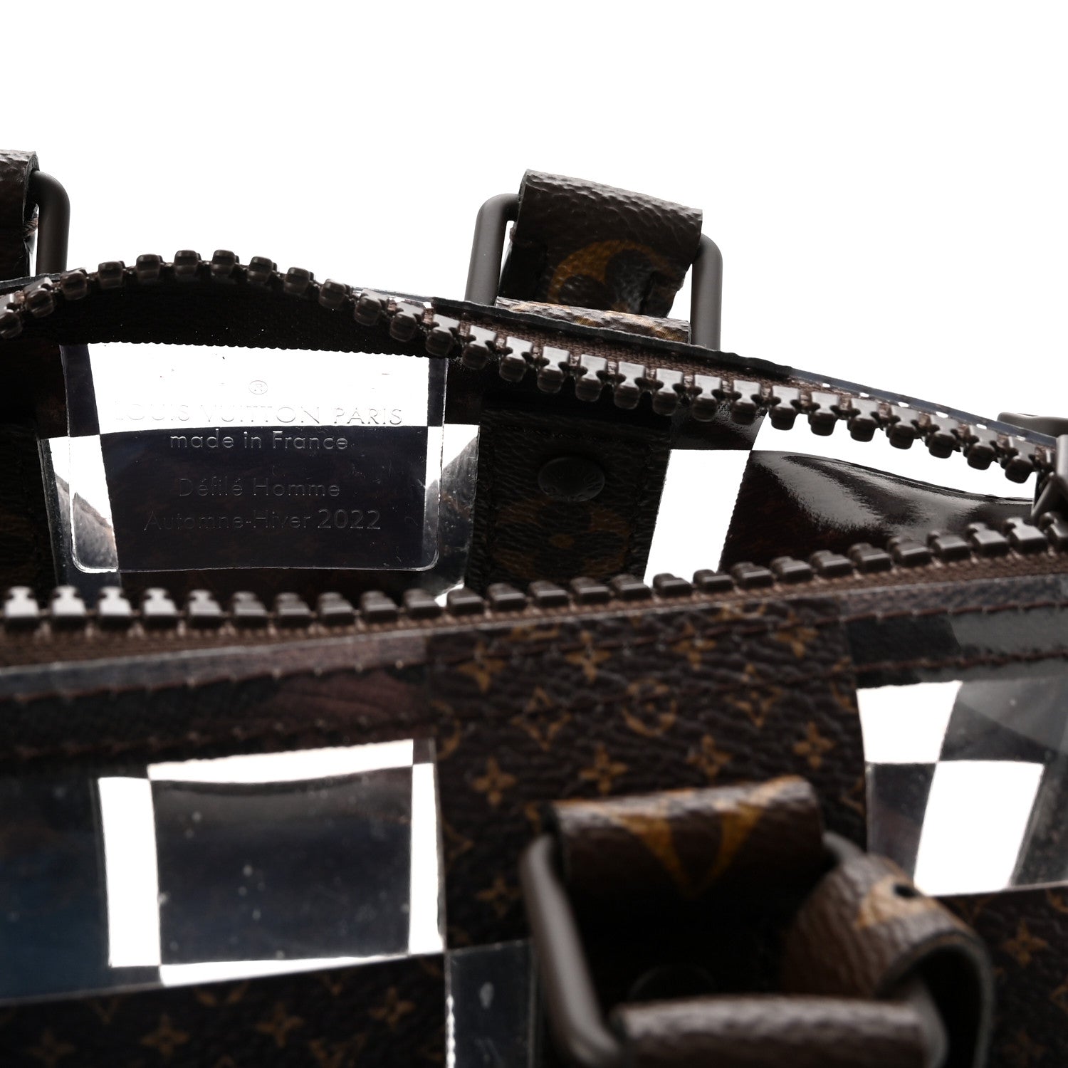 PVC Monogram Chess Keepall Bandouliere 25