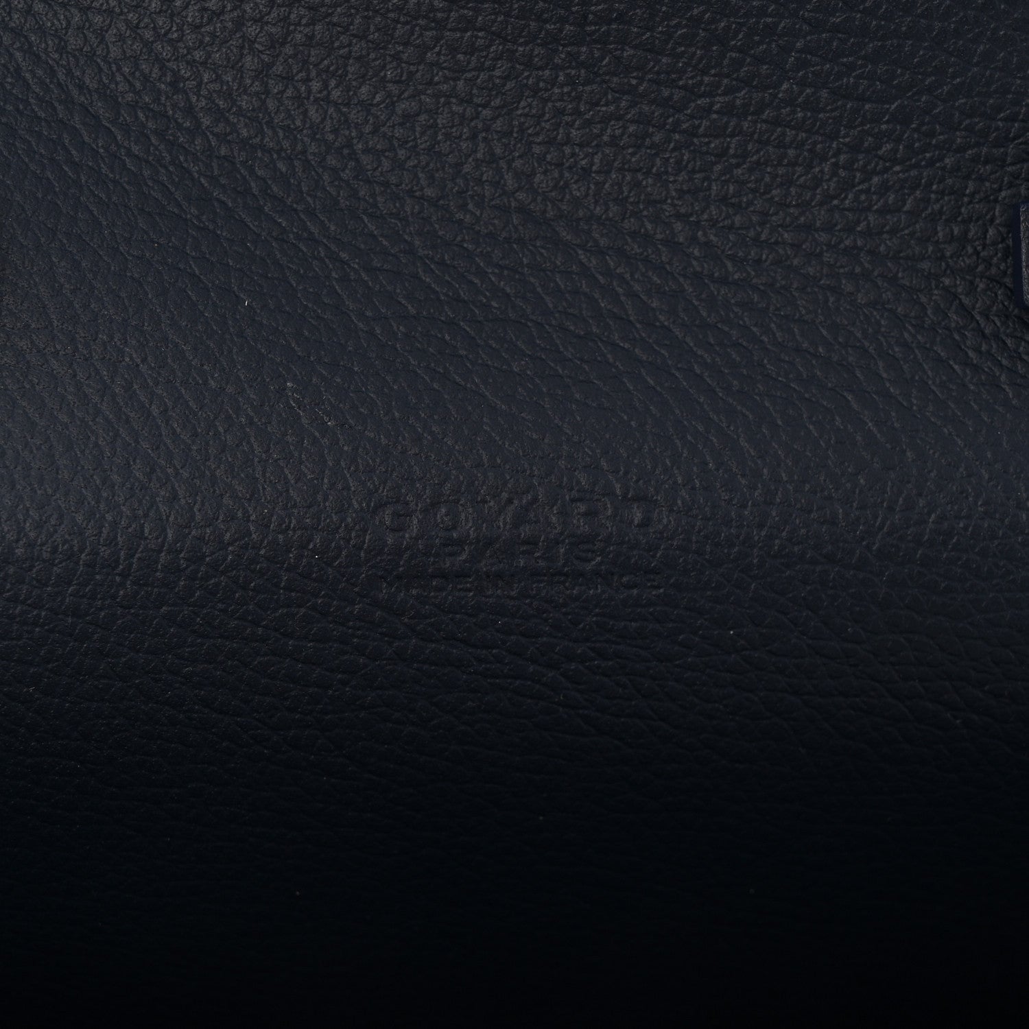 Goyardine Calfskin Chypre Wallet Pouch Navy