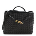 Nappa Intrecciato Medium Andiamo Shoulder Bag Fondant