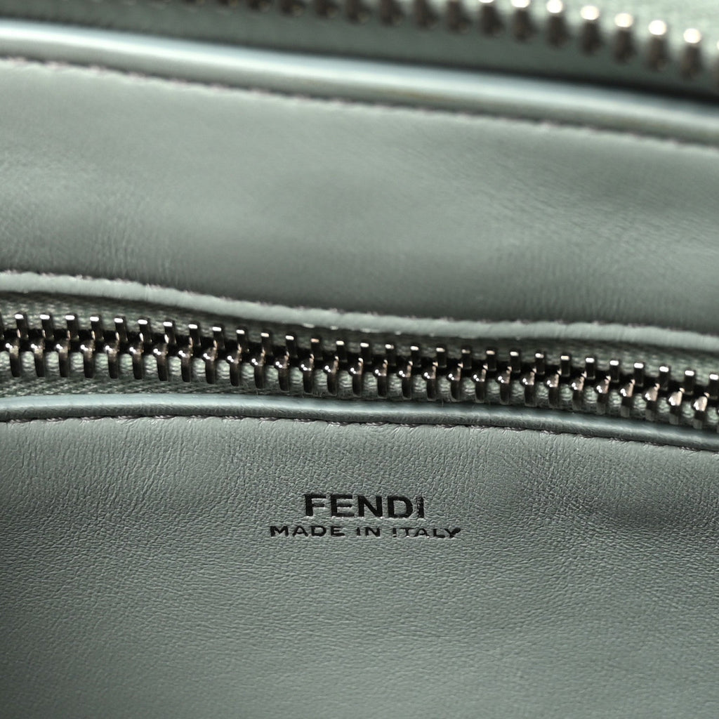 Shiny Nappa Trapuntata Small DotCom Click Top Handle Chain Satchel Light Blue