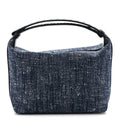 Denim Boucle Wallace Shoulder Bag Navy White Space