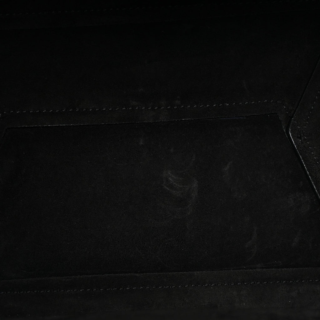 Soft Grained Calfskin Sangle Bucket Bag Black