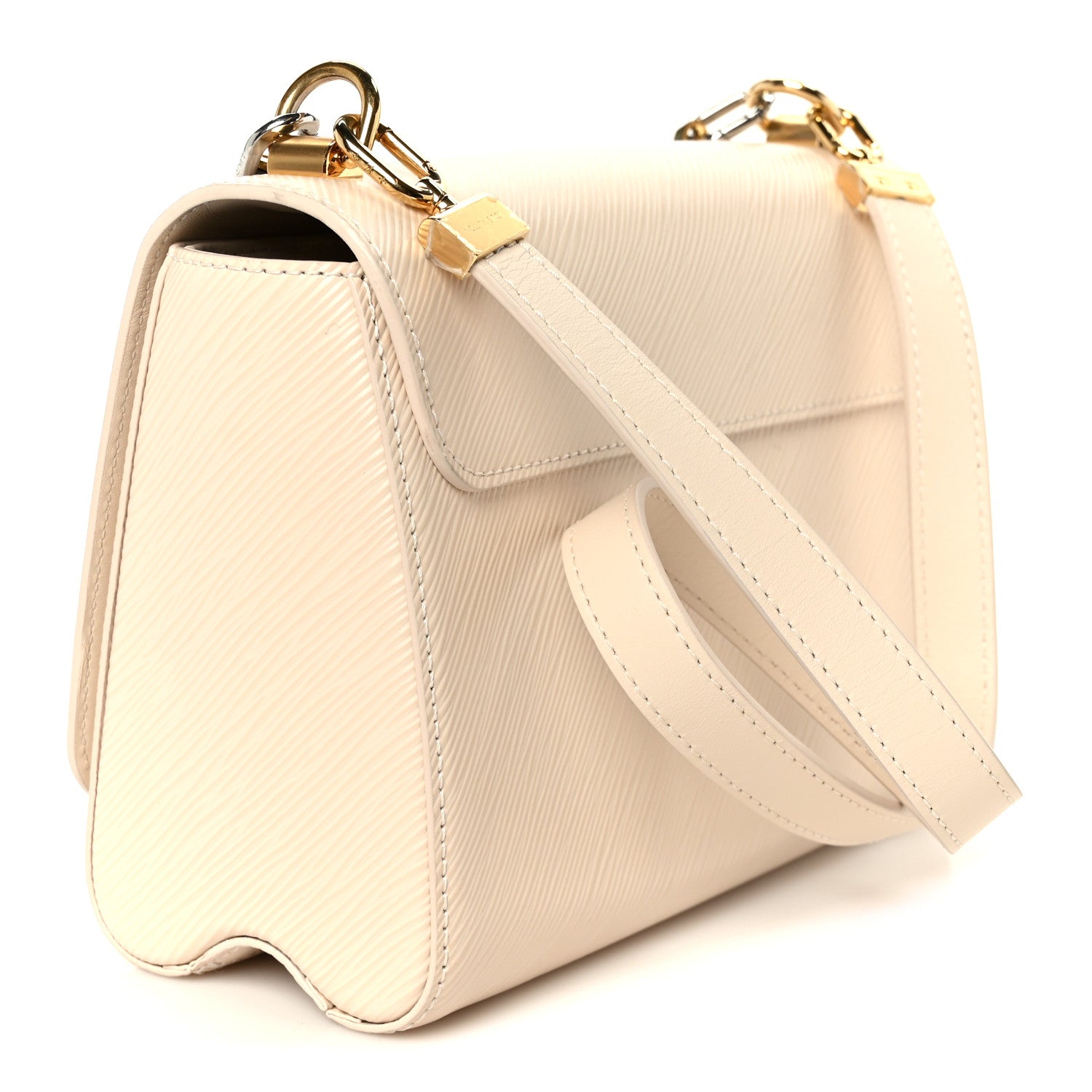 Epi Twist Flowers Chain Shoulder Bag MM Quartz