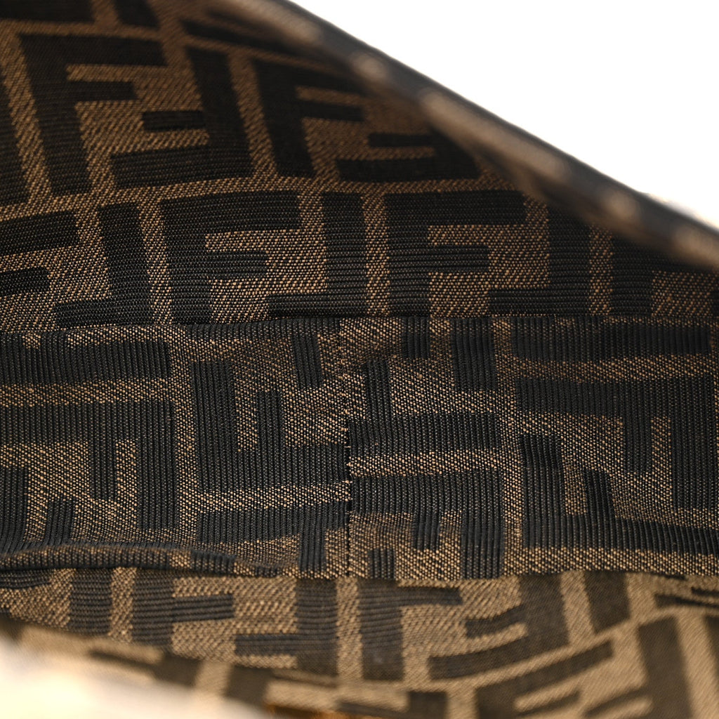 Fabric Jacquard FF 1974 Medium Baguette Tobacco Moro Black