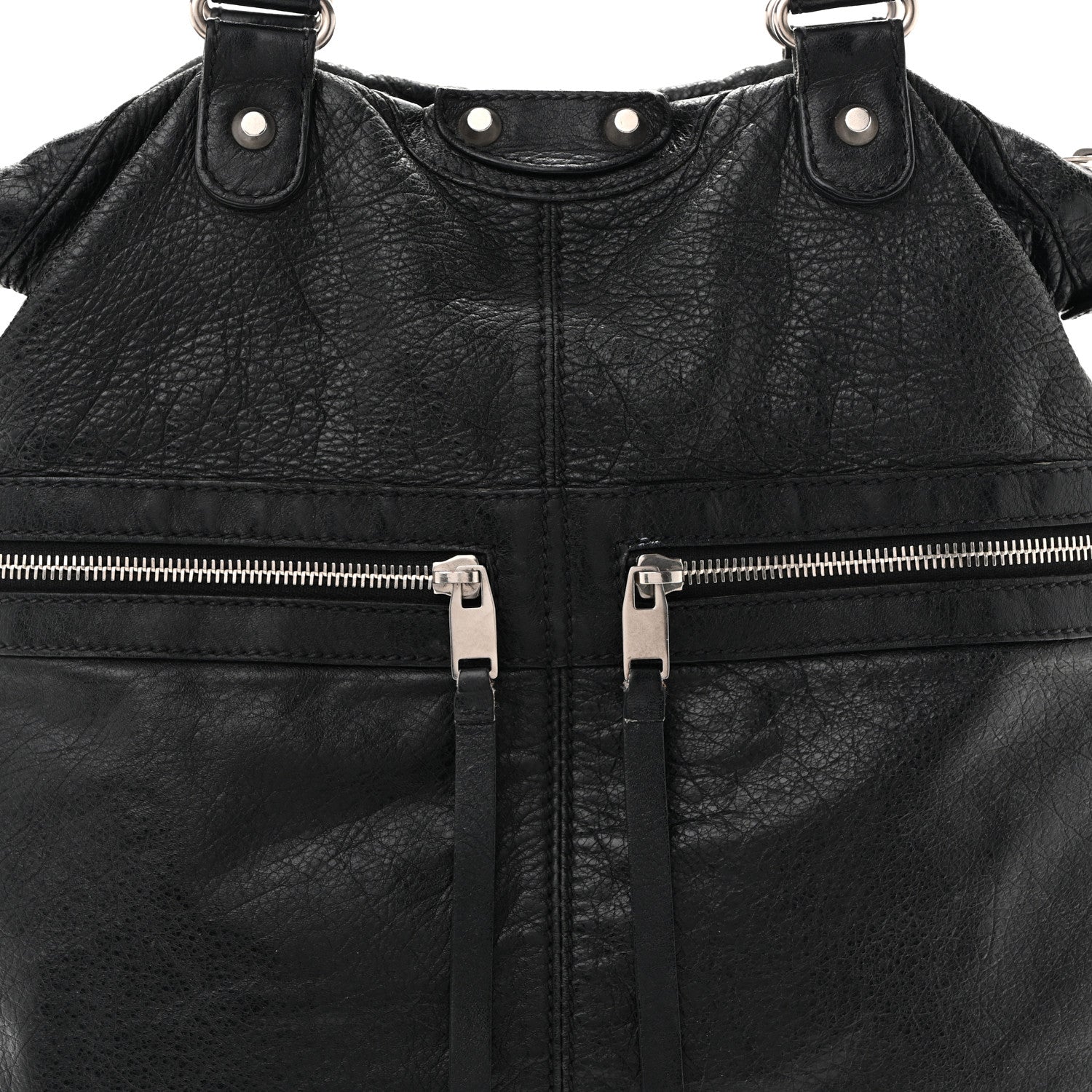 Agneau Classic Hardware Square Tote Black