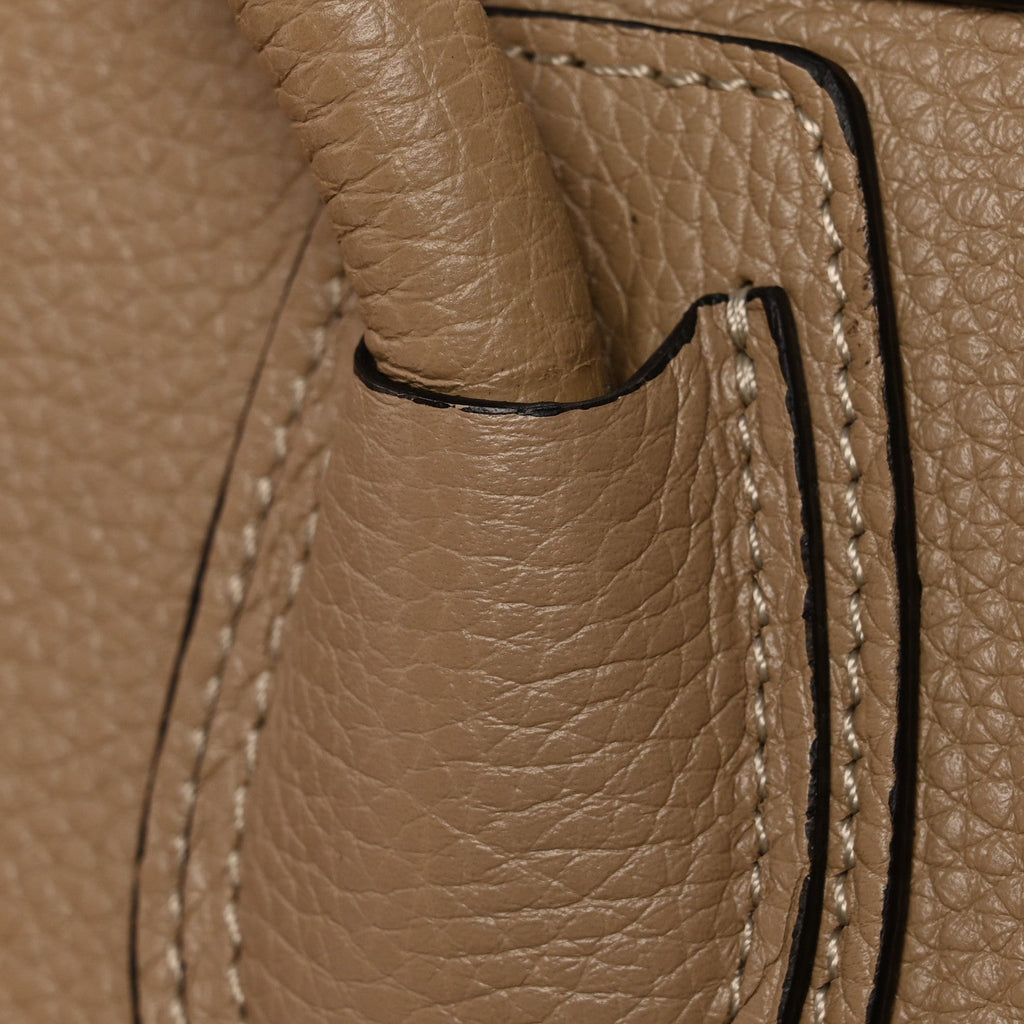 Drummed Calfskin Micro Luggage Dune