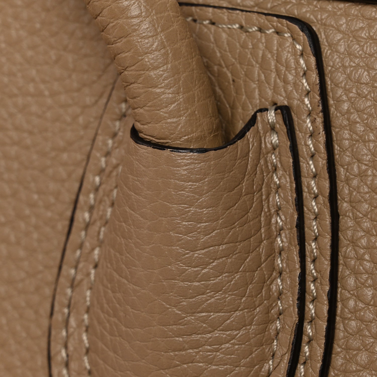 Drummed Calfskin Micro Luggage Dune