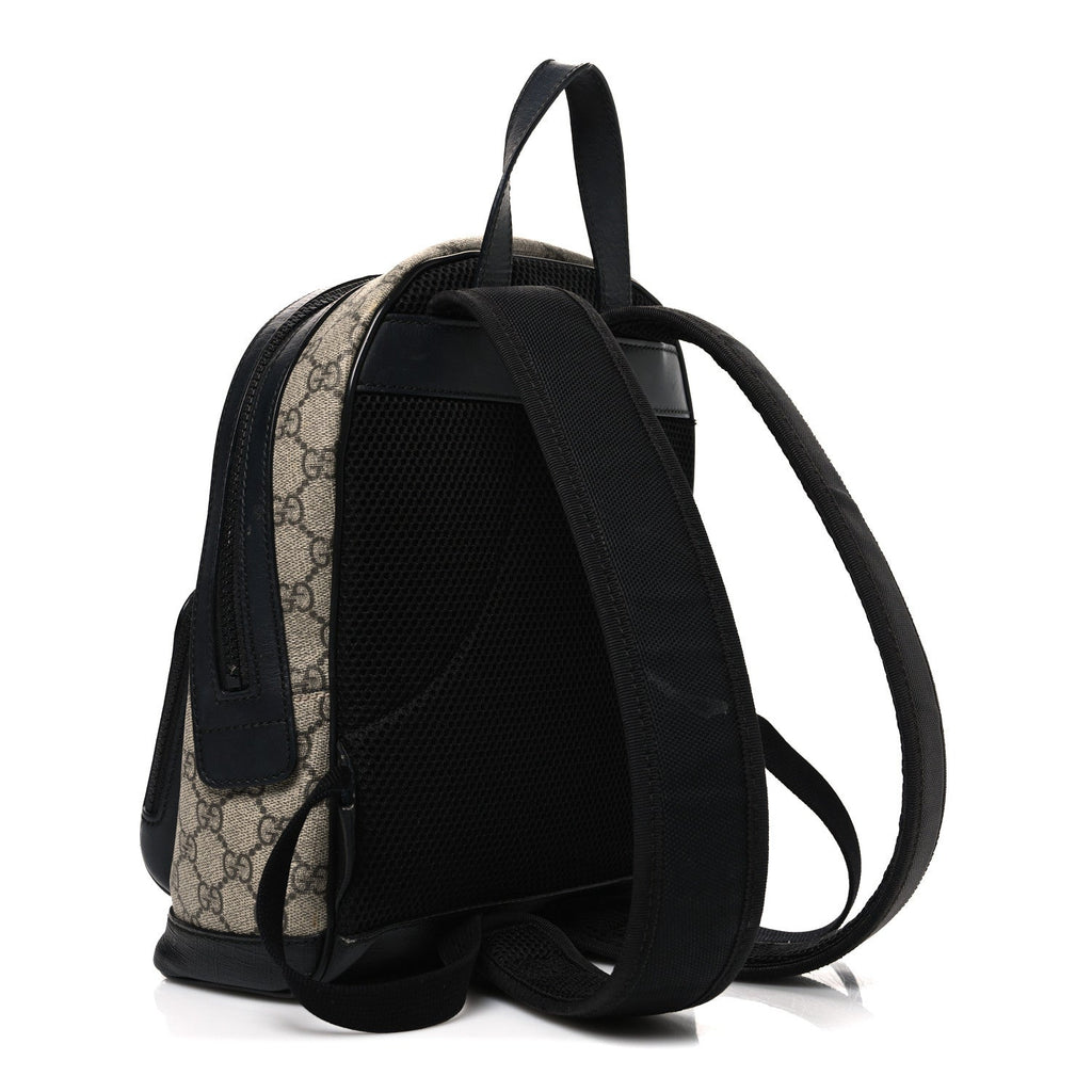 GG Supreme Monogram Small Eden Day Backpack Black