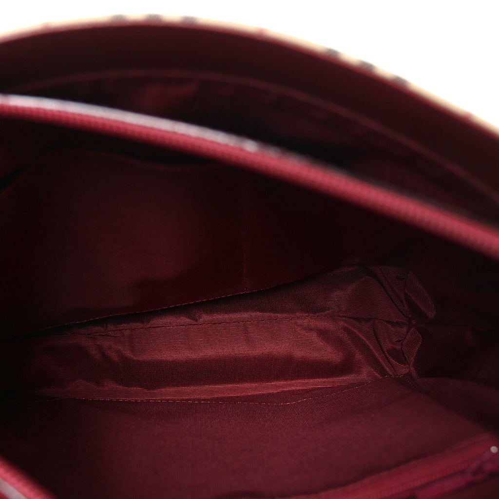Canvas House Check Small Tote Red