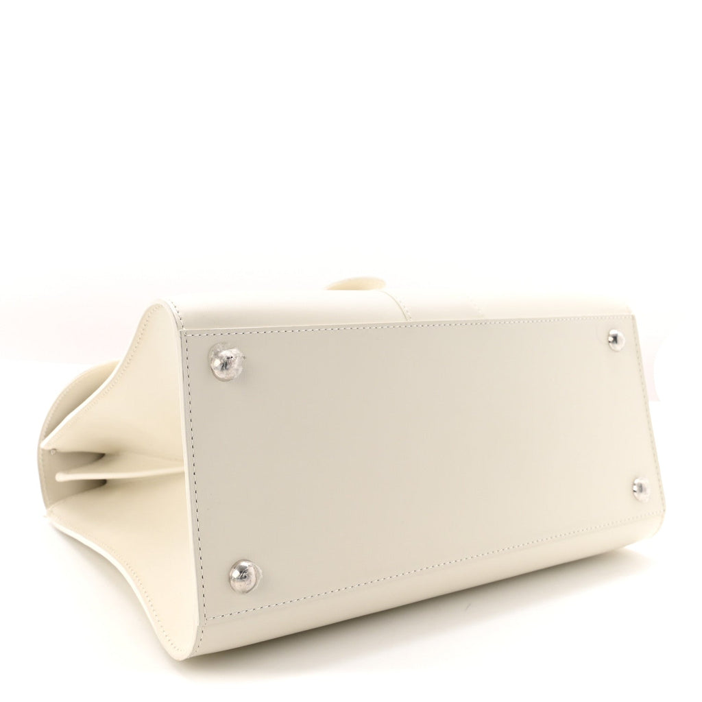 Box Calfskin MM Brillant Satchel Ivory