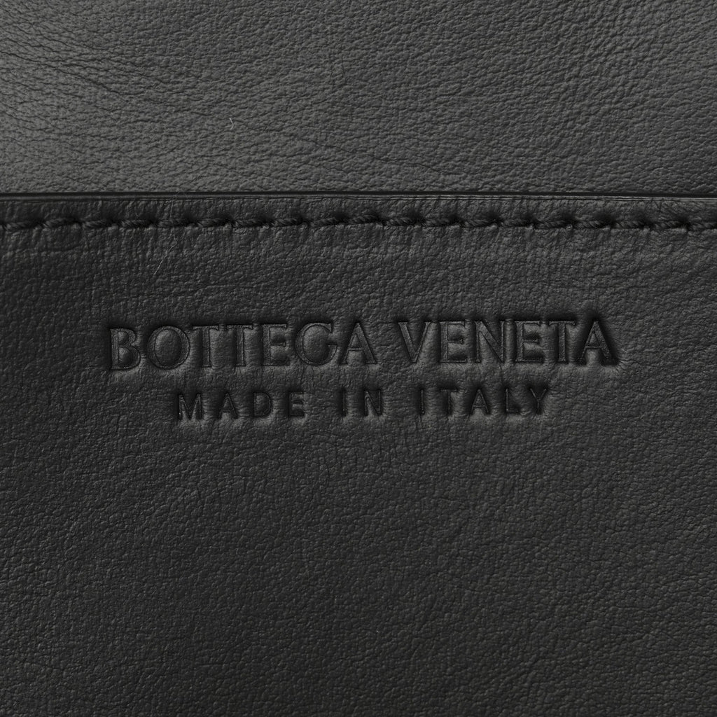 Calfskin Intrecciato Mini Cassette Sling Bag Black Parakeet