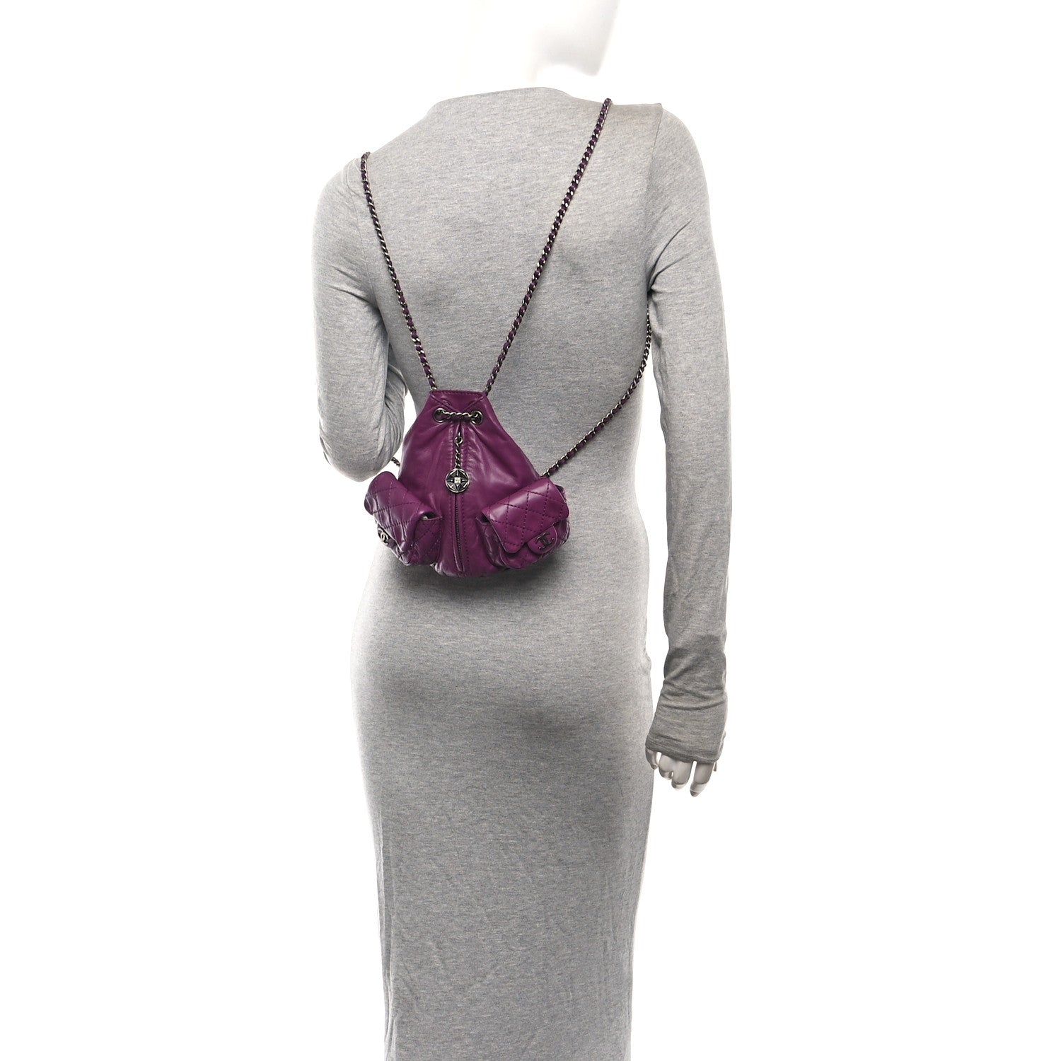 Calfskin Mini Backpack Is Back Plum
