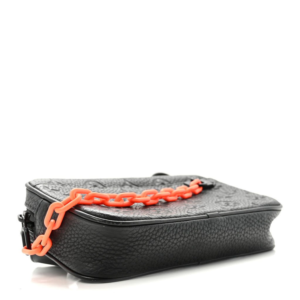 Taurillon Monogram Uniformes Solar Ray Soft Pochette Volga Belt Bag Black