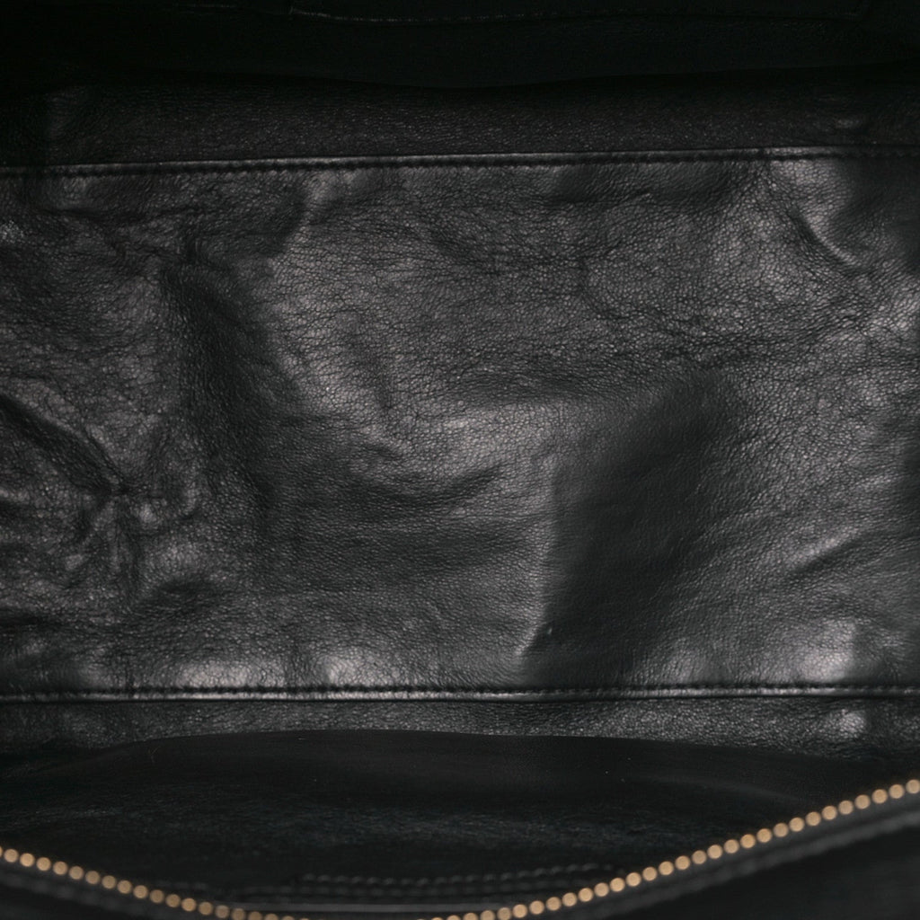 Satin Calfskin Suede Mini Tri-Color Luggage Olive