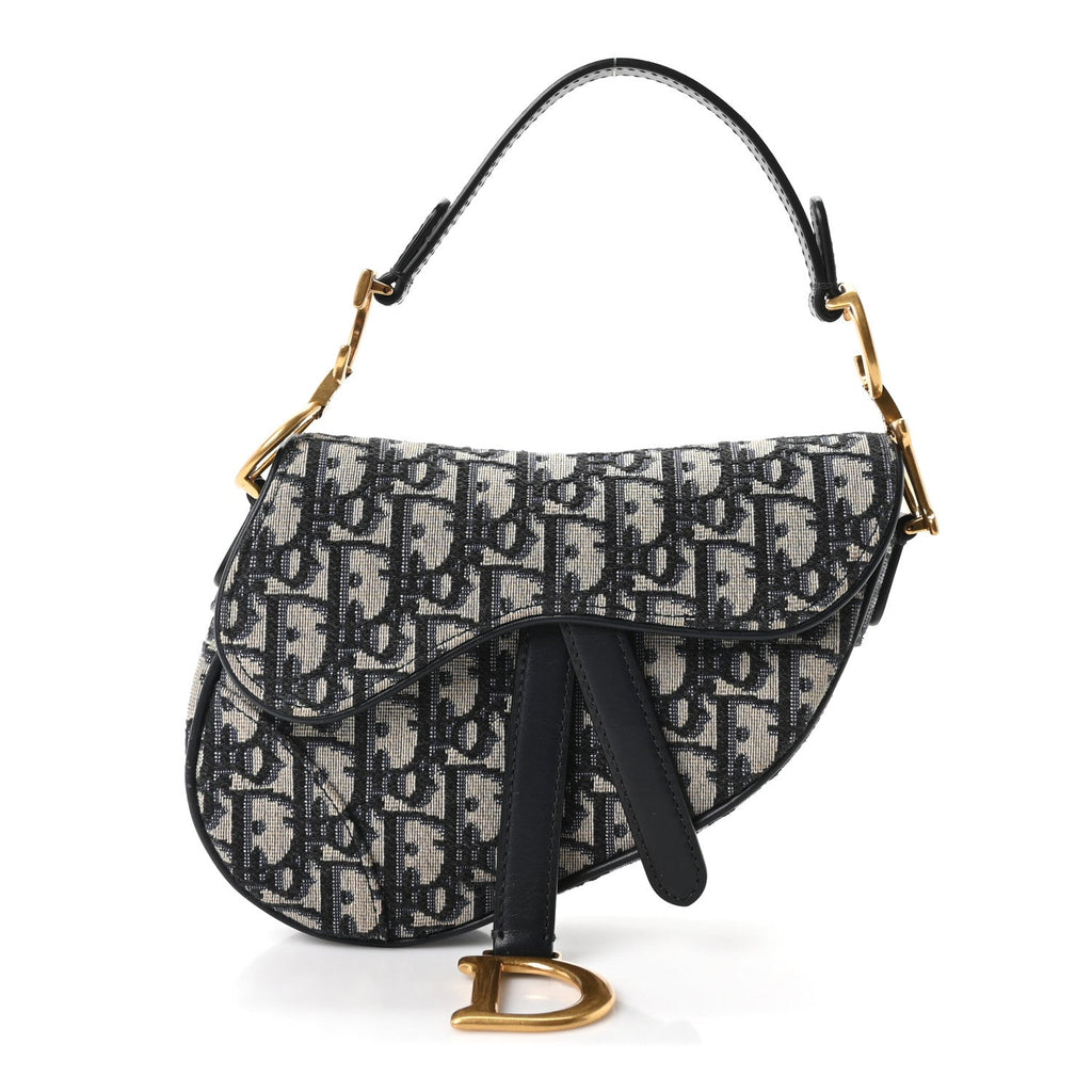 Oblique Mini Saddle Bag Blue