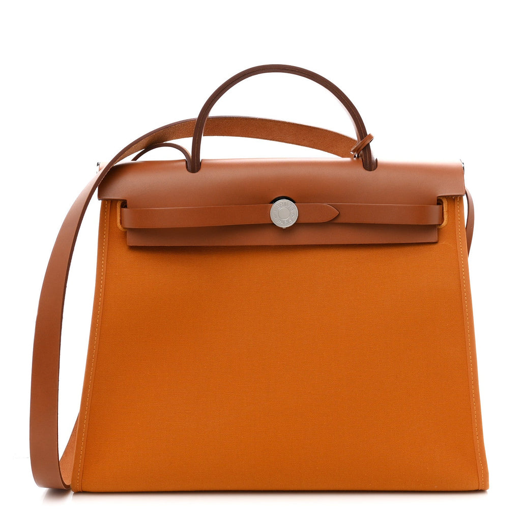 Toile Vache Hunter Herbag Zip 31 PM Jaune Ambre Natural