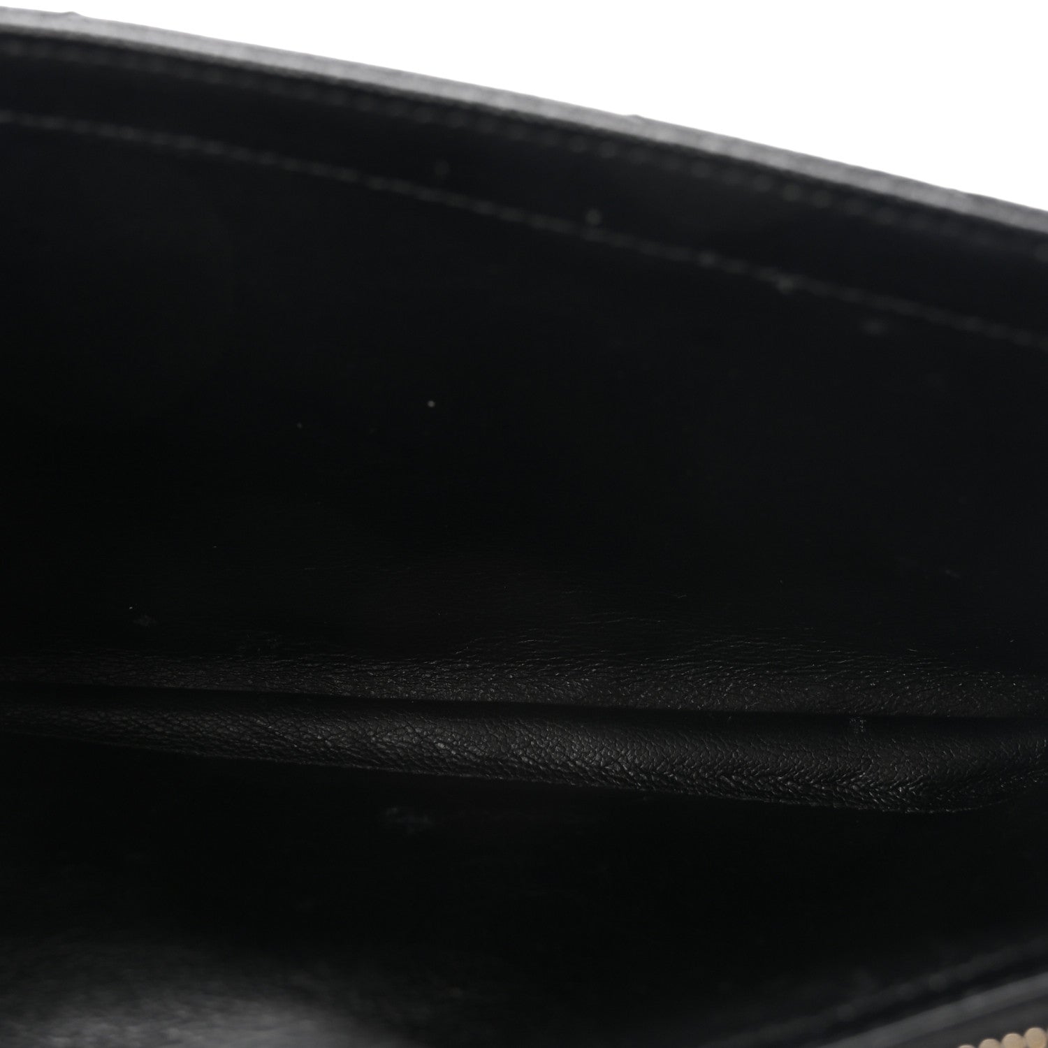 Grain De Poudre Matelasse Chevron Monogram Chain Wallet Black