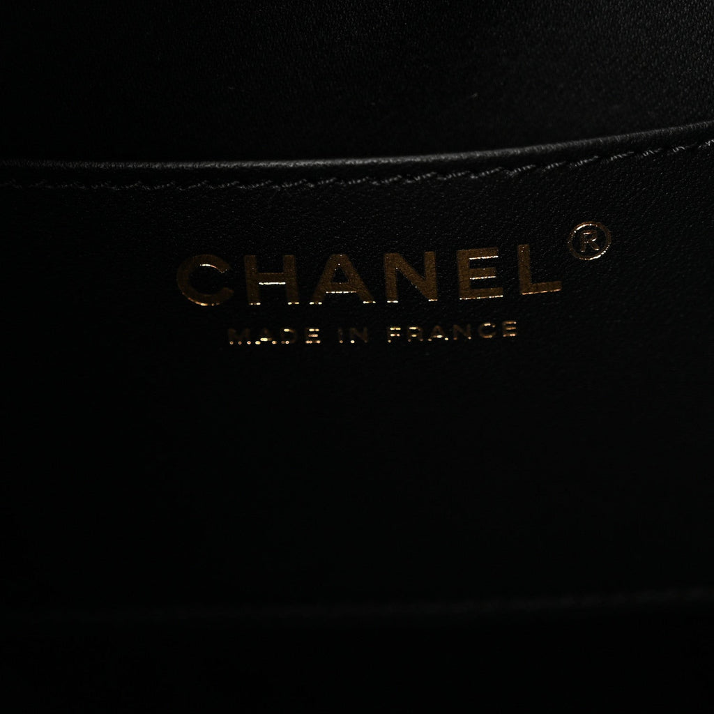 Caviar Quilted Small Chanel 25 Handbag Black