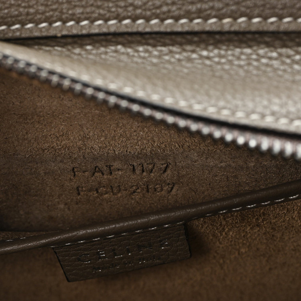 Drummed Calfskin Nano Luggage Souris