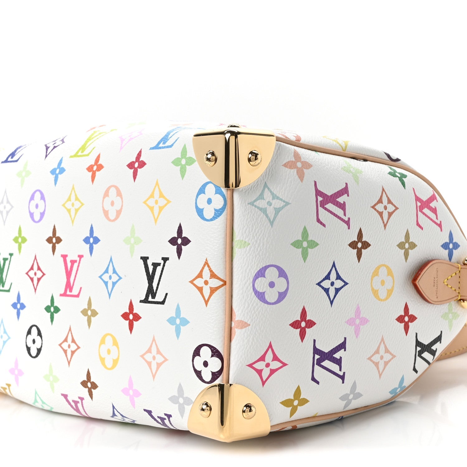 LV X TM Monogram Multicolor Speedy Bandouliere 25 White