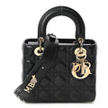 Lambskin Cannage Small My ABCDior Lady Dior Black