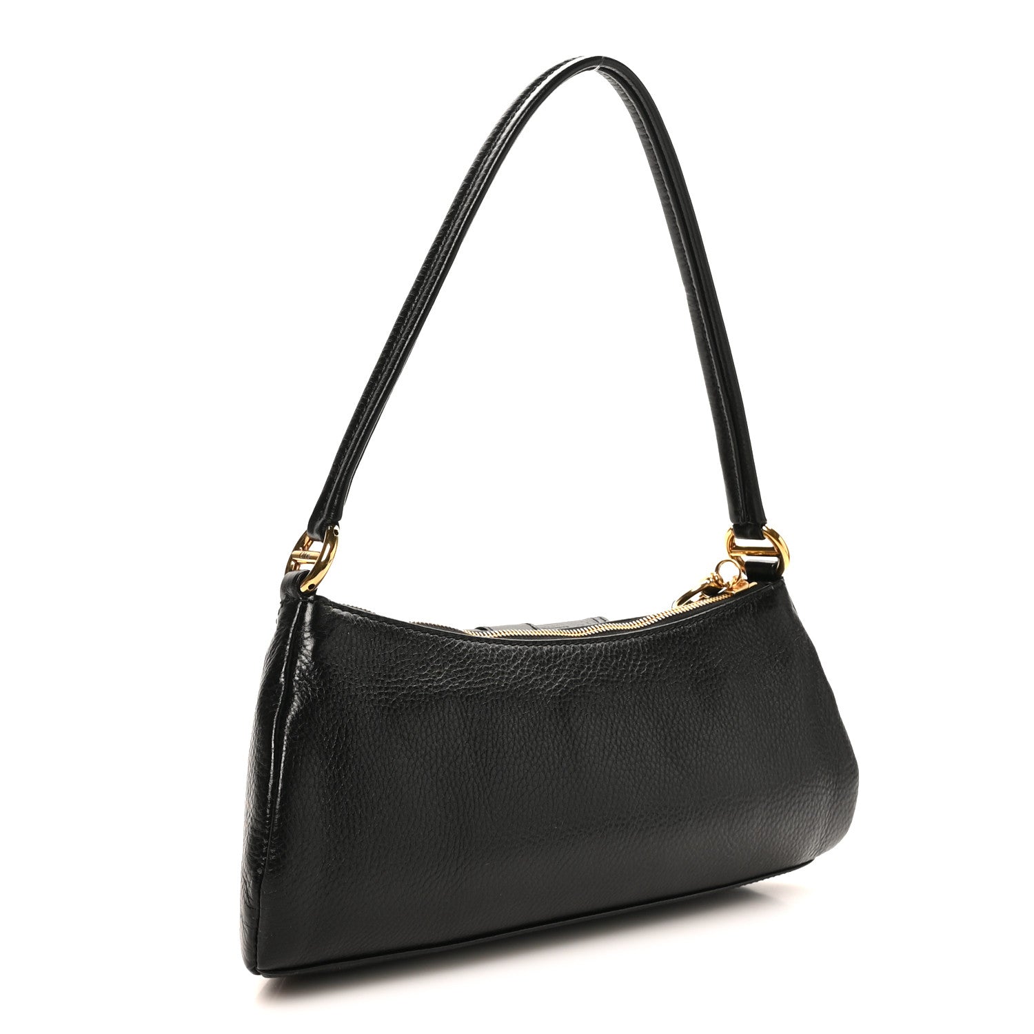 Grained Calfskin The 99 Shoulder Bag Black