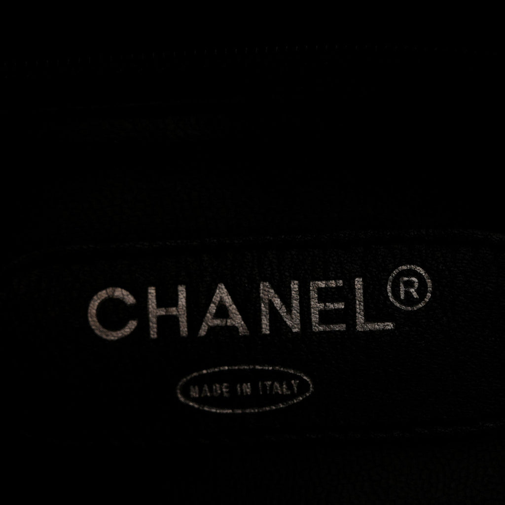 Calfskin Stitched Duffle Travel Bag Black