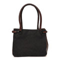 Monogram Denim GG Shoulder Bag Black Brown