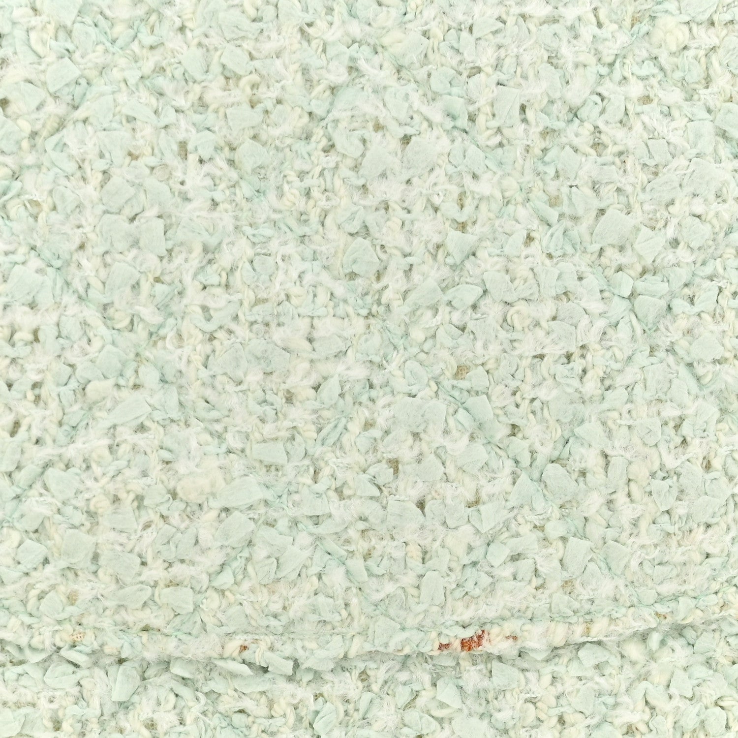 Tweed Medium Double Flap Light Turquoise