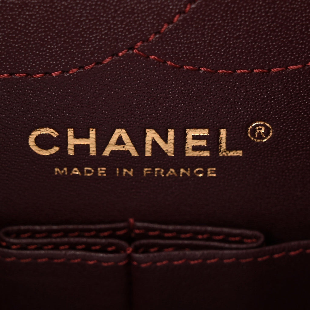 Aged Calfskin Quilted 2.55 Reissue 225 Flap Black