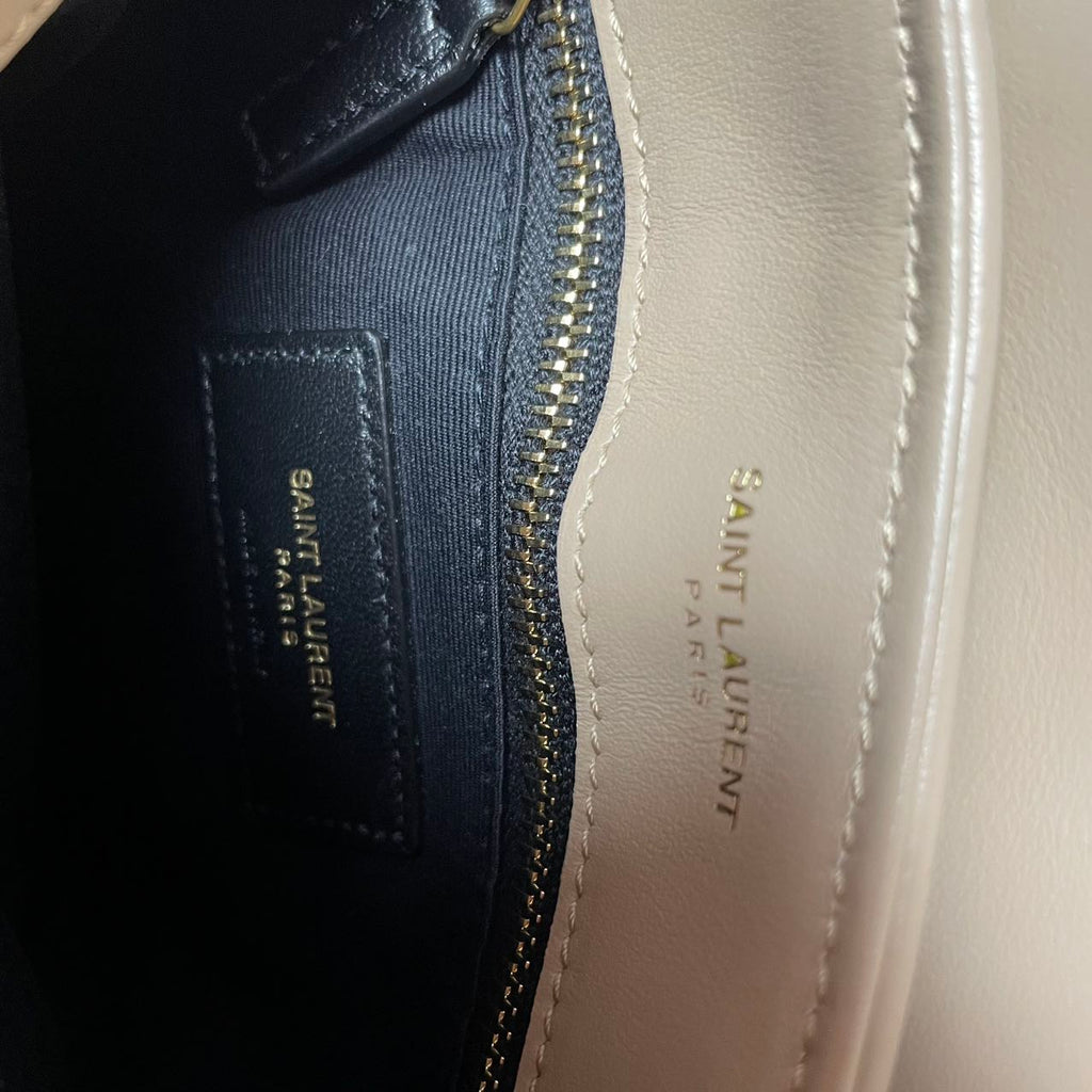 Saint Laurent LouLou Toy Crossbody Leather Dark Beige 2020