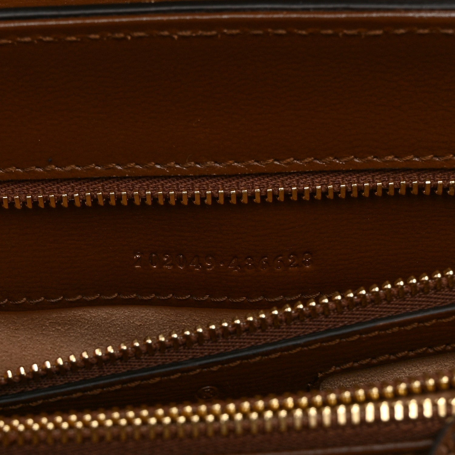 GG Supreme Monogram Calfskin Medium Horsebit 1955 Top Handle Bag Beige Ebony Brown Sugar
