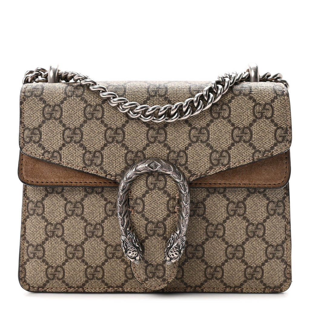 GG Supreme Monogram Mini Dionysus Shoulder Bag Taupe