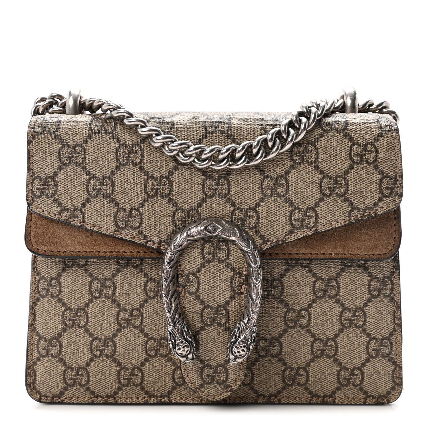 GG Supreme Monogram Mini Dionysus Shoulder Bag Taupe