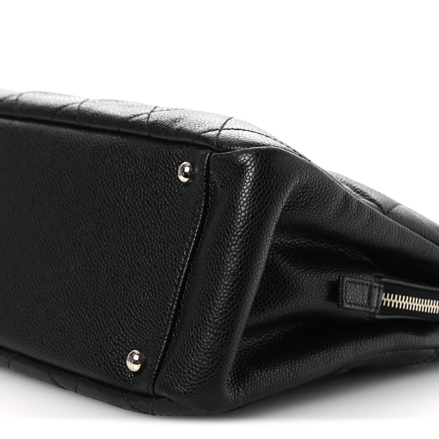 Caviar Quilted Timeless CC Soft Tote Black