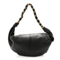 Lambskin Small Amalia Hobo Black