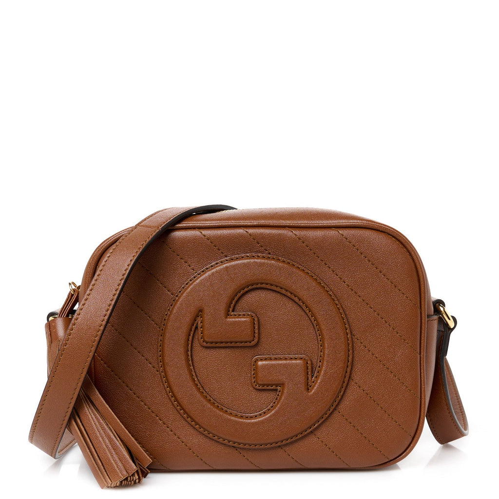 Sakai Be Green Calfskin Diagonal Stitched Small Blondie Shoulder Bag Cuir