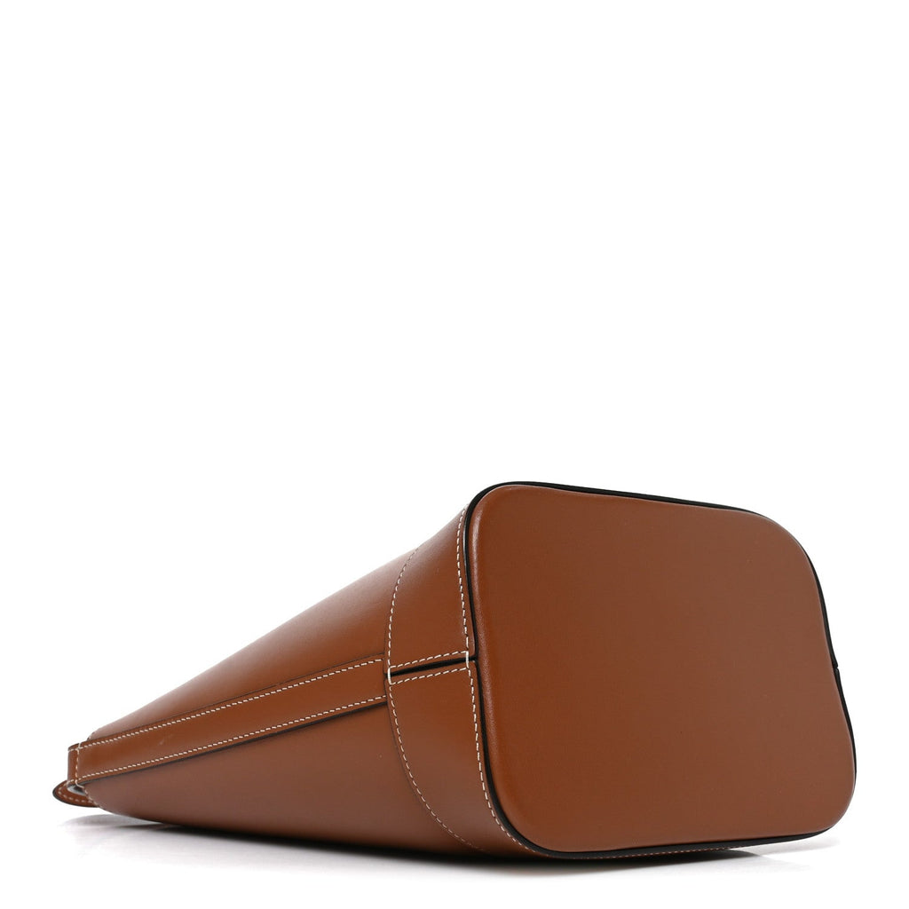 Smooth Calfskin Small Cuir Triomphe Bucket Bag Tan