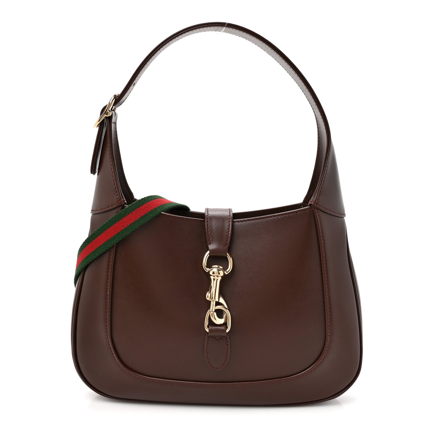 Ancora Calfskin Small Jackie Shoulder Bag Sweet Chestnut