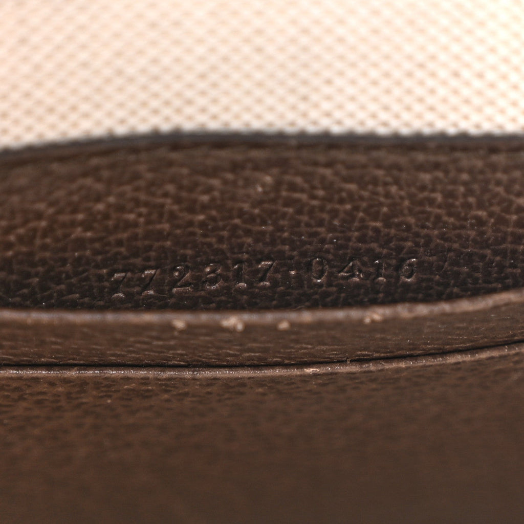 GG Supreme Monogram Textured Dollar Calfskin Web Super Mini Ophidia Mini Tote Bag Beige Ebony New Acero