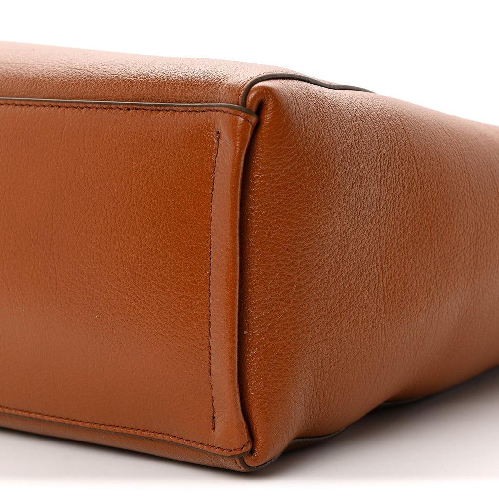 Tumbled Buffalo Voyou Medium North South Tote Soft Tan