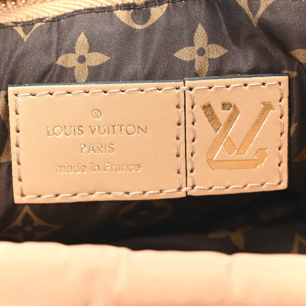 Econyl Monogram Pillow Maxi Multi Pochette Accessories Kaki Beige