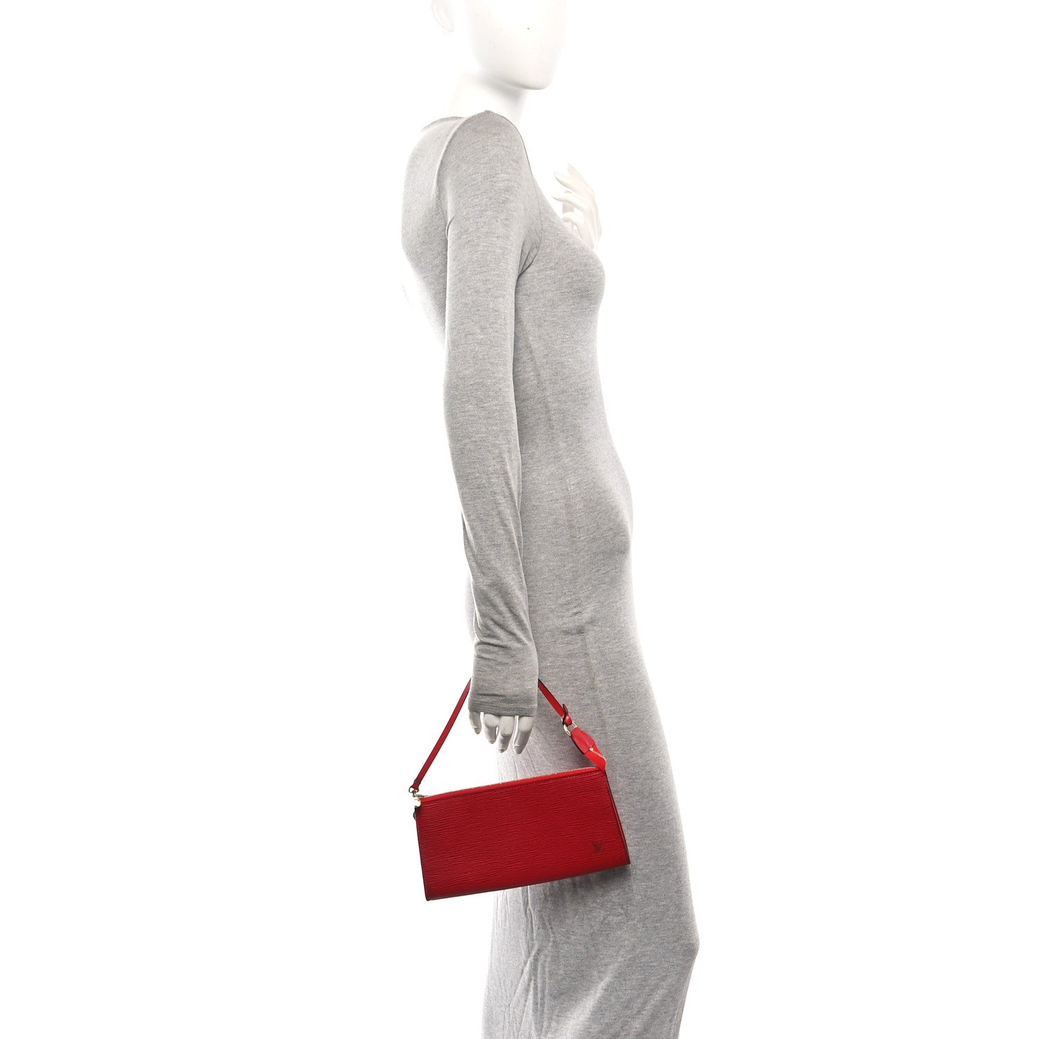 Epi Pochette Accessories 24 Castillan Red