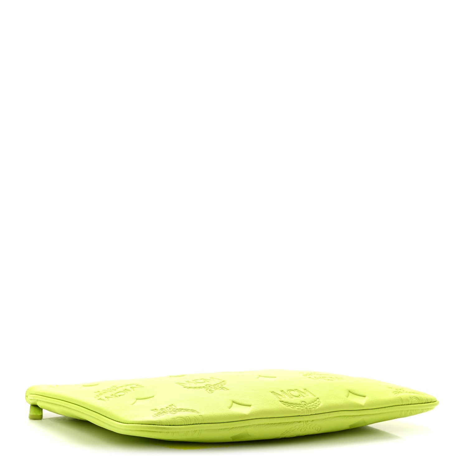Calfskin Maxi Monogram Crossbody Pouch Green