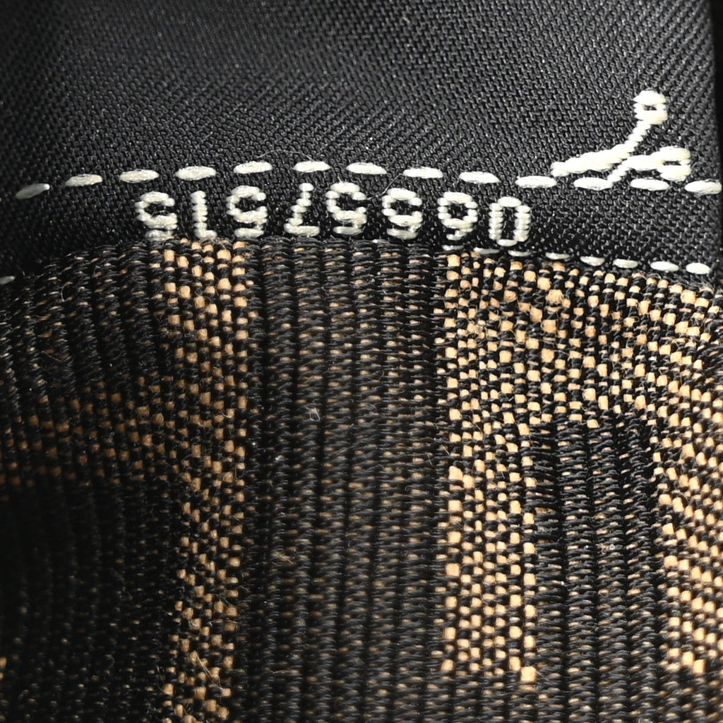 Fabric Jacquard FF 1974 Mini Baguette Tobacco Moro Black