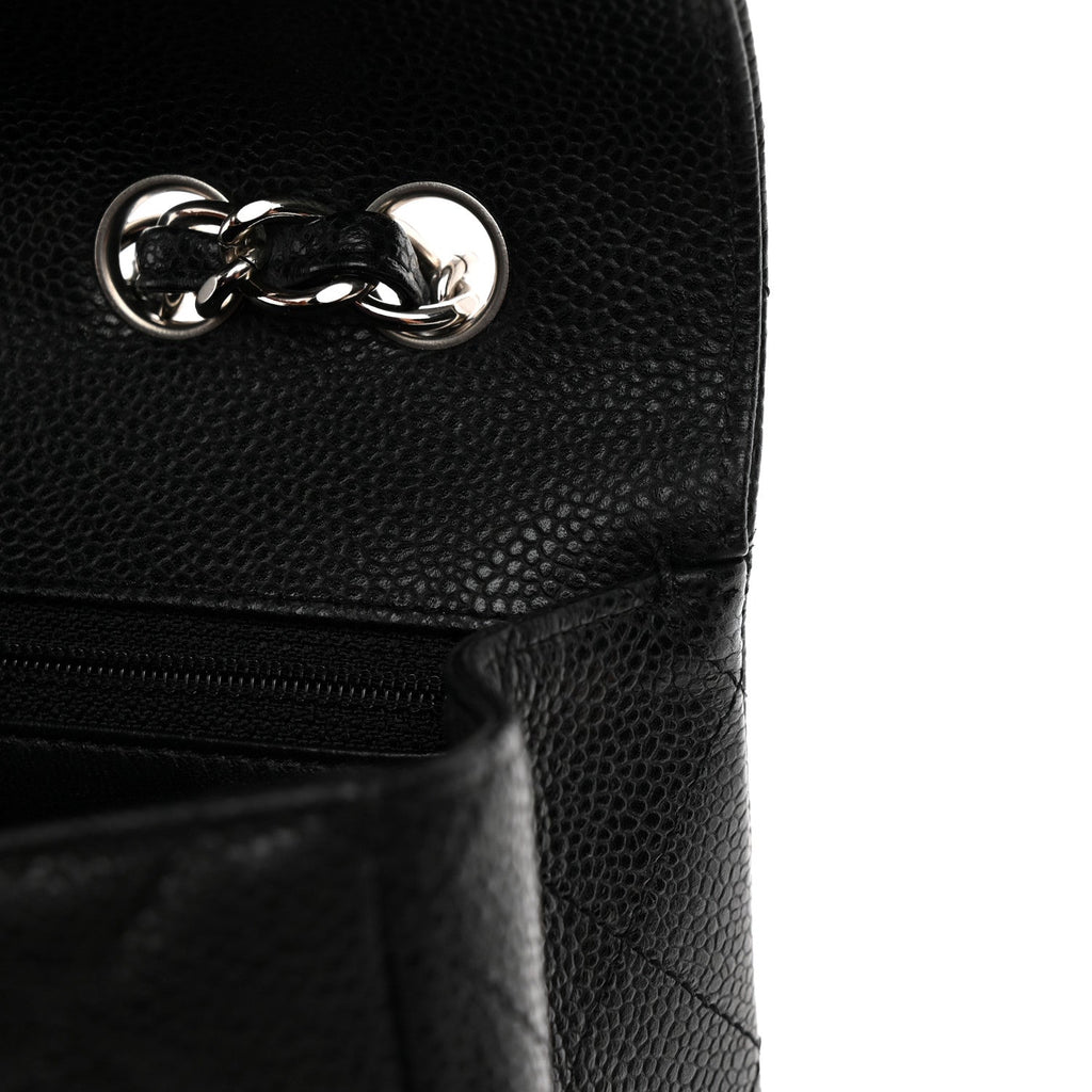Caviar Quilted Jumbo Single Flap Black