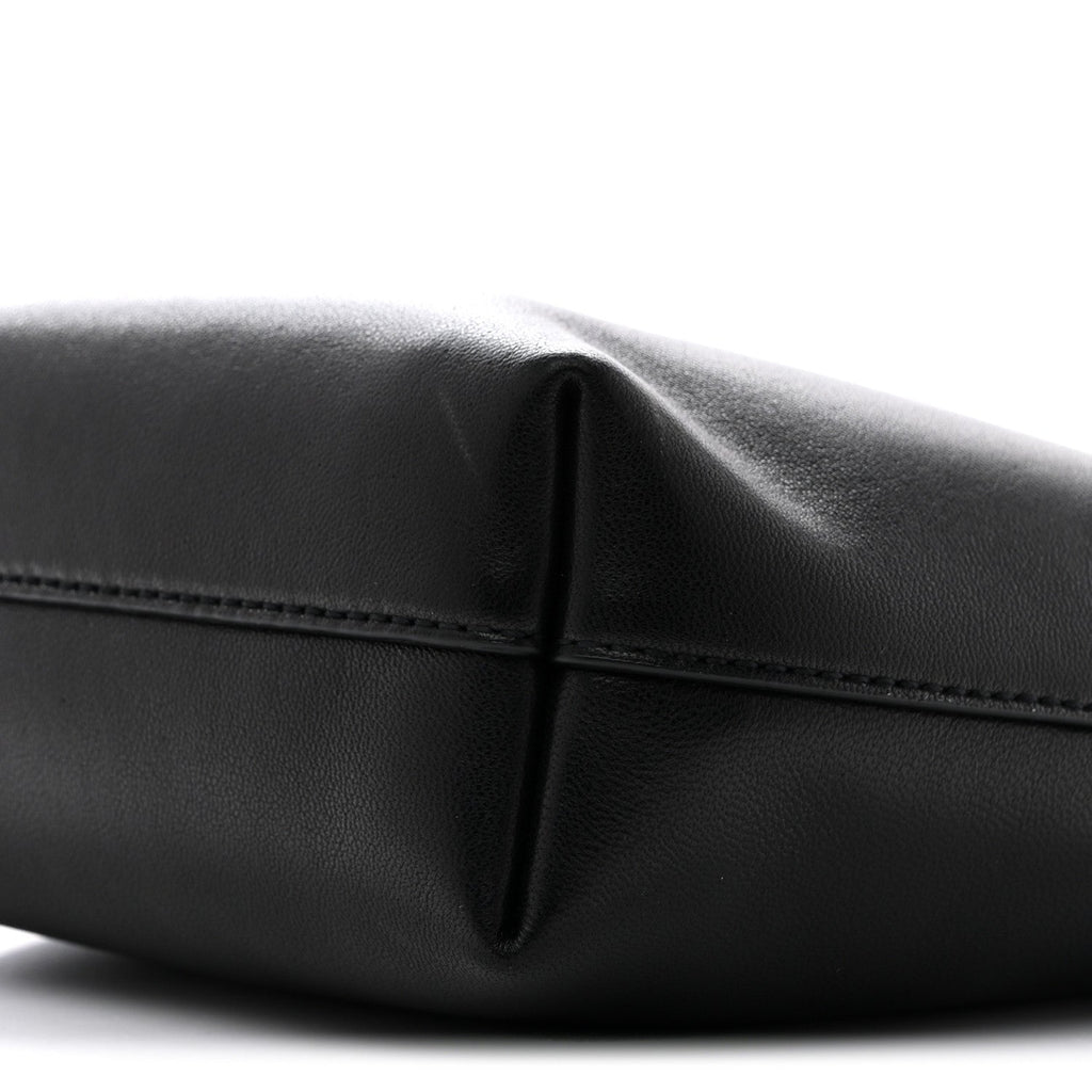 Lambskin Pochon Shoulder Bag Black