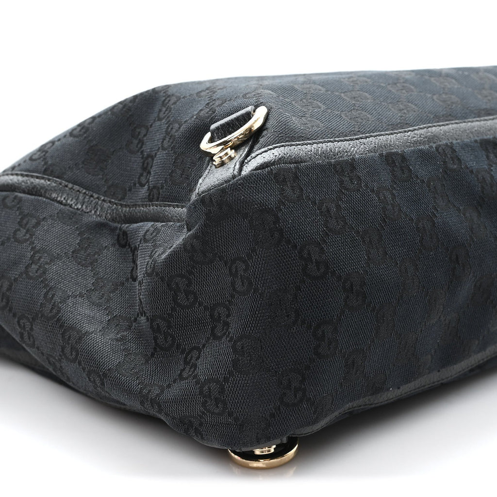 Monogram Large Abbey Tote Black