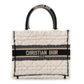 Shearling Cannage Small Book Tote Ecru Blue
